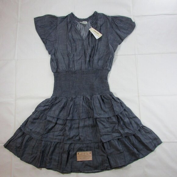 Ariat Women's Short Sleeve Stellar Dress Med Blue Chambray 10054548 - Picture 3 of 4